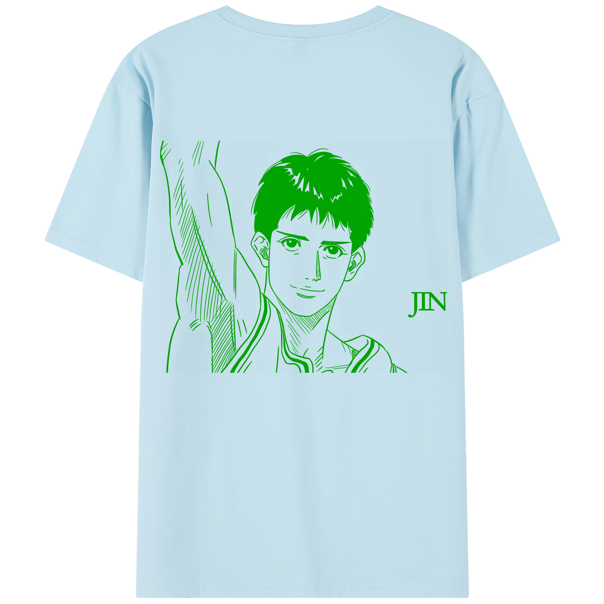 SLAM DUNK／スラムダンク 綿100％半袖Tシャツ（背面プリント）